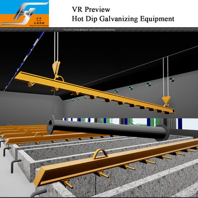 वीआर पूर्वावलोकन टर्नकी परियोजनाओं के लिए अनुकूलित डिजाइन के साथ हॉट डिप गैल्वेनाइजिंग उत्पादन लाइन